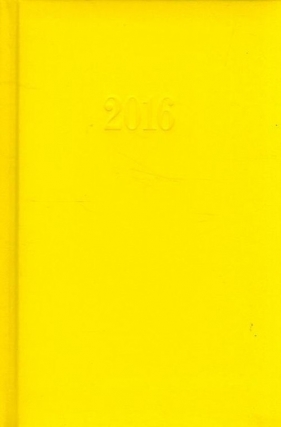 Kalendarz 2016 Książkowy B6D żółty - <br />