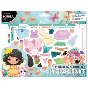 Wyklejanka po numerach jednorożec KIDEA