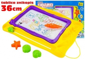 Tablica Znikopis Morski + 3 pieczątki Kolorowe Tło