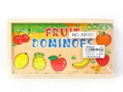 Domino drewniane Owoce