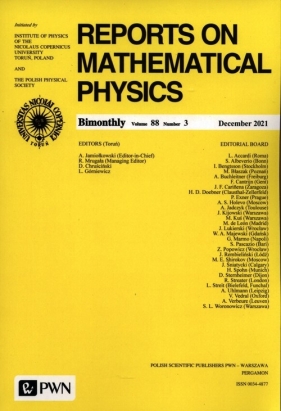 Report On Mathematical Physics 88/3