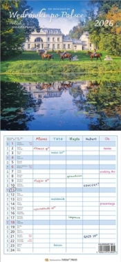 Kalendarz 2026 wieloplanszowy wąski - Wędrówki...