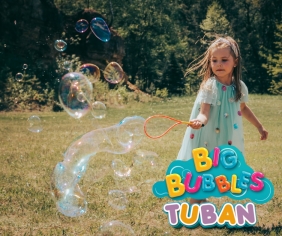 Tuban Bubbles, obręcz do baniek mydlanych + płyn 400ml (TU 3440)