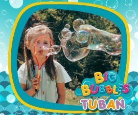 Tuban Bubbles, obręcz do baniek mydlanych + płyn 400ml (TU 3440)