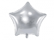 Balon foliowy Gwiazdka 48cm srebrna