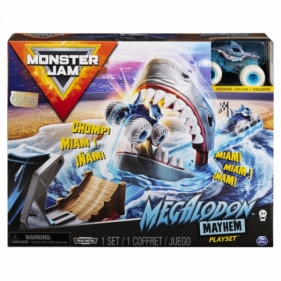 Tor samochodowy Monster Jam 1:64 Wyczynowe zestawy, Megaladon (6045029/20120790)