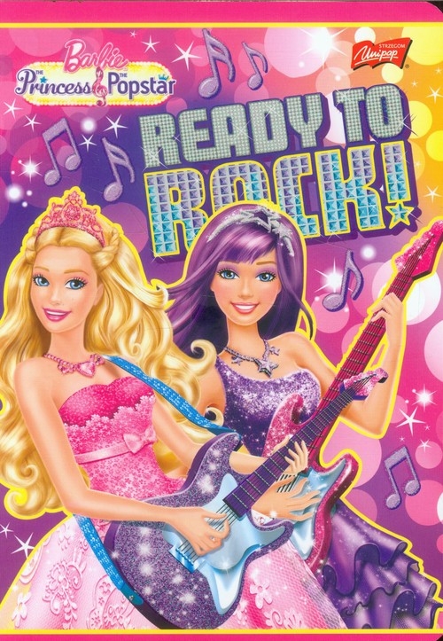 Zeszyt Barbie A5 w kratkę 16 kartek Ready to Rock