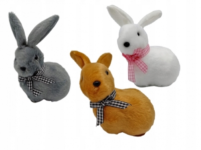 Figurka wielkanocna  zając 13 cm (mix kolorów)