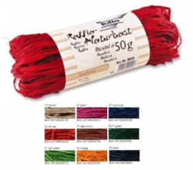 Rafia naturalna 50 g pomarańczowa