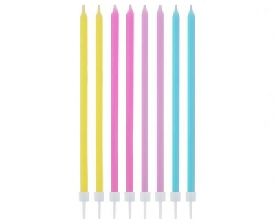 Świeczka urodzinowa Godan cinkie pastel mix 16 sztuk (SF-SPMI)