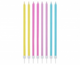 Świeczka urodzinowa Godan cinkie pastel mix 16 sztuk (SF-SPMI)