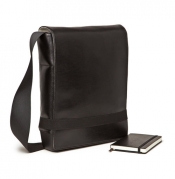 Torba Moleskine Reporter czarna skóra eko
