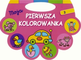 Moja pierwsza kolorowanka 2 różowa