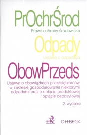 Prawo ochrony środowiska Ustawa o odpadach Ustawa o obowiązkach przedsiębiorców w zakresie gospodarowania niektórymi odpadami oraz o opłacie produktowej i opłacie depozytowej