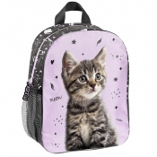 Paso, Mały plecak przedszkolny 3D Striped cat