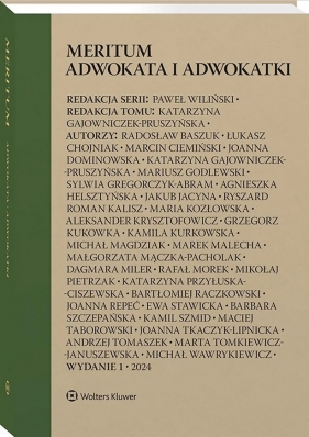 Meritum adwokata i adwokatki - Opracowanie zbiorowe