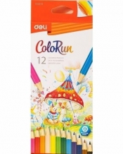 Kredki ołówkowe ColoRun 12 kolorów DELI