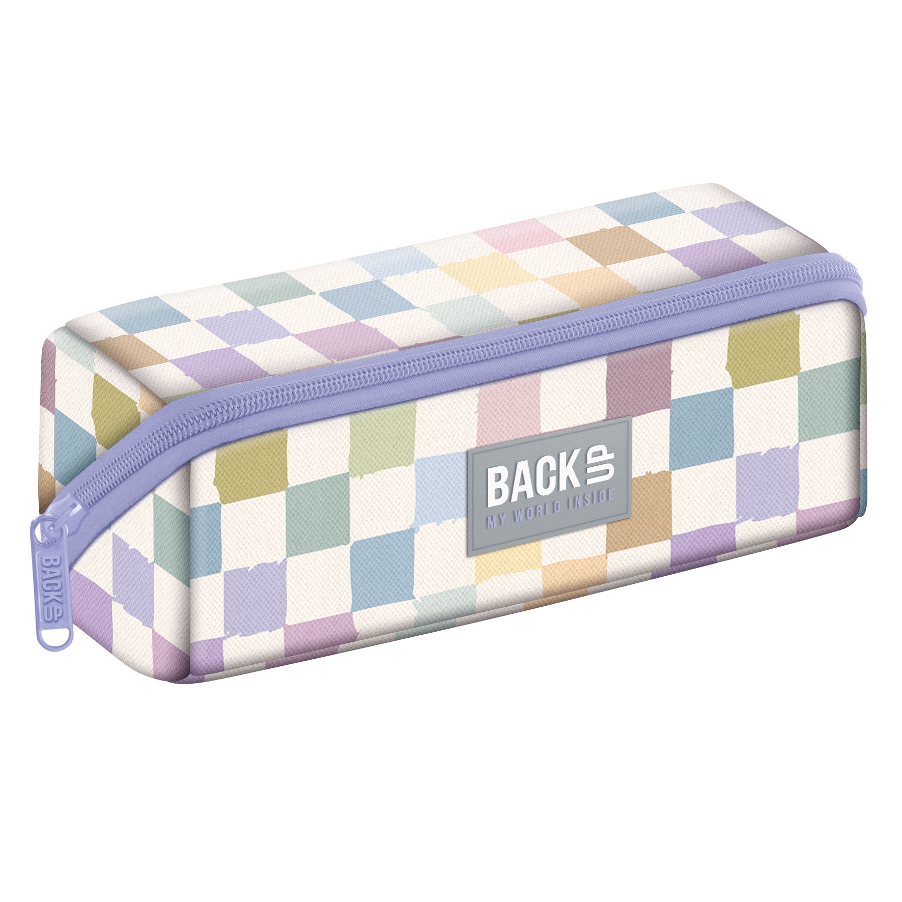 Piórnik BackUp 8 K01 - Pastelowa Kratka