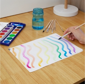 Zestaw pędzli Pelikan - 5 płaskich + 5 okrągłych