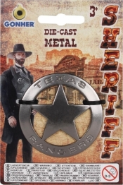 Metalowa odznaka szeryfa Texas Ranger 14/0