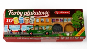 Farby plakatowe Herlitz 10 kolorów (9572405)