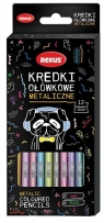  Kredki ołówkowe metaliczne 12 kolorów