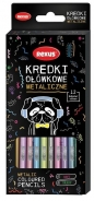 Kredki ołówkowe metaliczne 12 kolorów