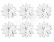 Ozdoba papierowa Galeria Papieru kwiaty samoprzylepne dalia białe (252011)