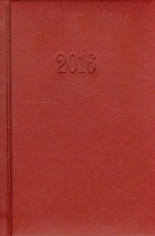Kalendarz 2016 Książkowy B6D czerwony - <br />