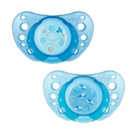 Smoczek do uspokaj physio air silikonowy niebieski 2 szt 12m+ (7273521)