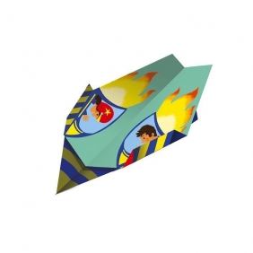 Janod, zestaw kreatywny - Papierowe samoloty z wyrzutnią (J07940)