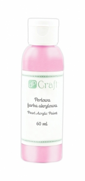 Perłowa farba akrylowa, 60 ml - pink (DPFP-002)