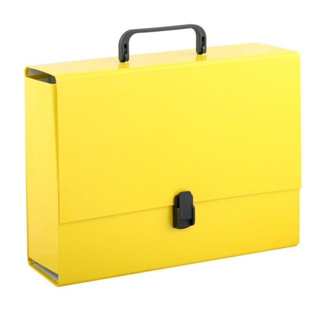 Teczka z rączką A4 10cm żółta PENMATE