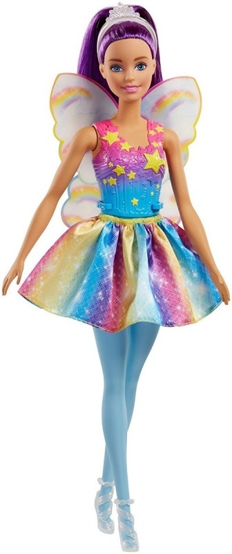 Barbie Wróżka tęczowa fioletowe włosy (FJC84/FJC85)