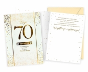 Karnet B6 Urodziny 70