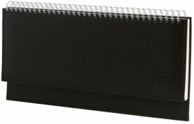 Terminarz 2026 leżący czarny