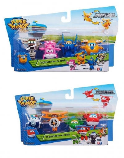 Super Wings 4-pak figurek transform. - 2 rodzaje
