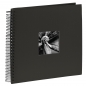 Hama, spiralny album na zdjęcia Fine Art, 36x32/50, czarny z czarnymi kartkami (000901400000)