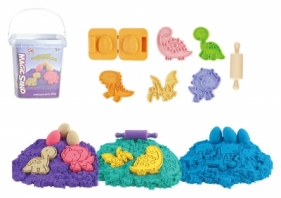 Piasek 3D z akcesoriami w wiaderku