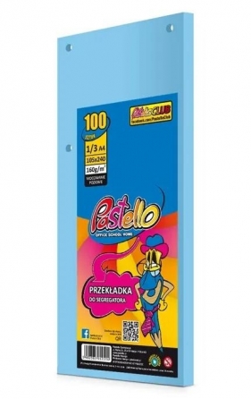 Przekładka do segregatora 1/3 A4 100K IT120 nieb