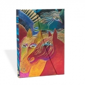 Notatnik Midi Wild Horses of Fire w linie - <br />