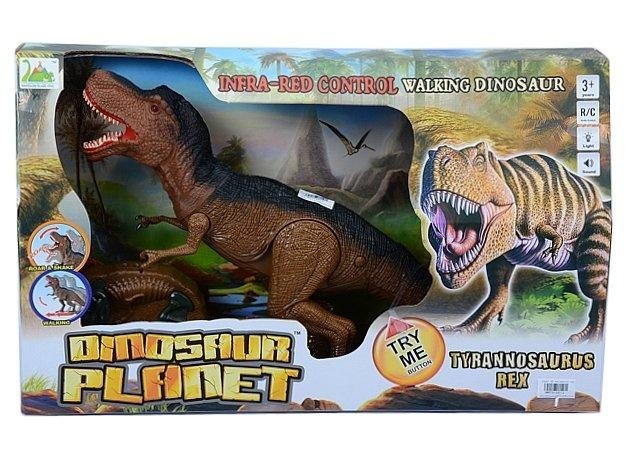 Dinozaur R/C z ruchomą szyją świało i dźwięk