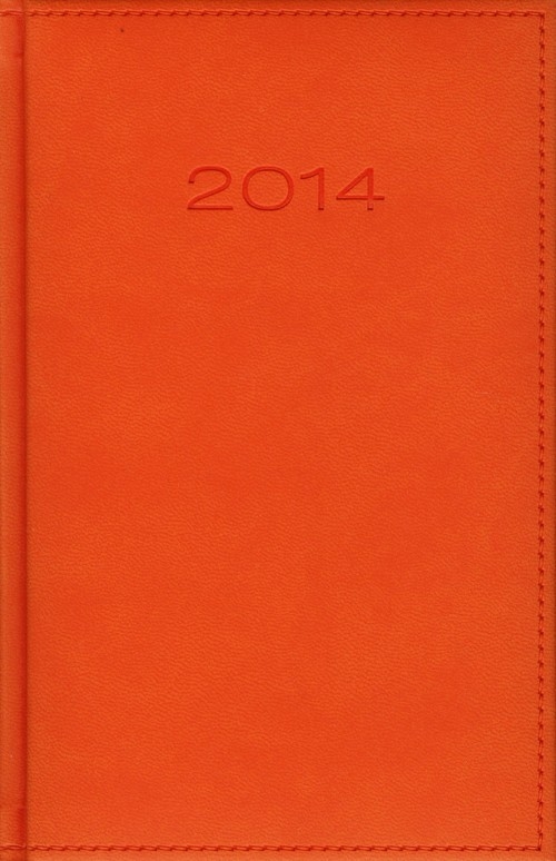 Kalendarz 2014 B6 41D Pomarańczowy dzienny