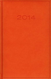 Kalendarz 2014 B6 41D Pomarańczowy dzienny - <br />