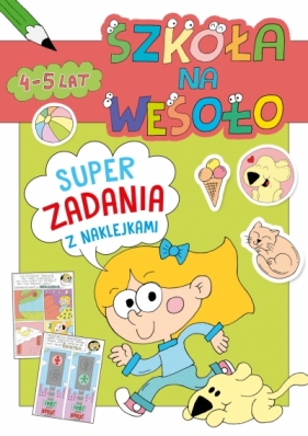 Szkoła na wesoło. Superzadania z naklejkami 4-5 lat - Robert Trojanowski