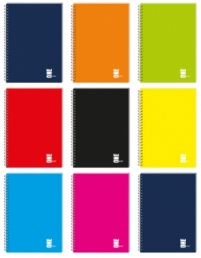 Kołozeszyt A5/100k kratka UV - One Color, 1 szt