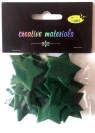 Gwiazdy z filcu zielone 4cm 24szt