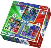 Puzzle 3w1 Pidżamersi Gotowi do działania (34840)