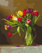 Obraz Paint it! Malowanie po numerach. Tulipany (BS51395)