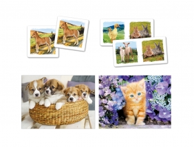 Puzzle SuperKit 2w1+Memo+Domino: Animals (20240)